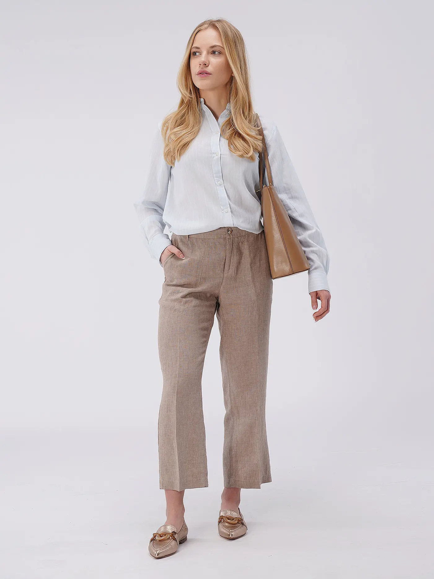 MAC | Leinenculotte NORA | beige